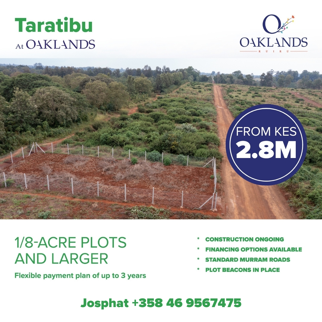 The reason why investing in Taratibu at Oaklands, Tatu City is the Best investment