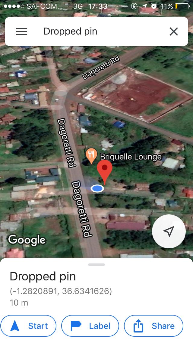 1 Acre plot for sale in Kikuyu touching Dagoretti rd